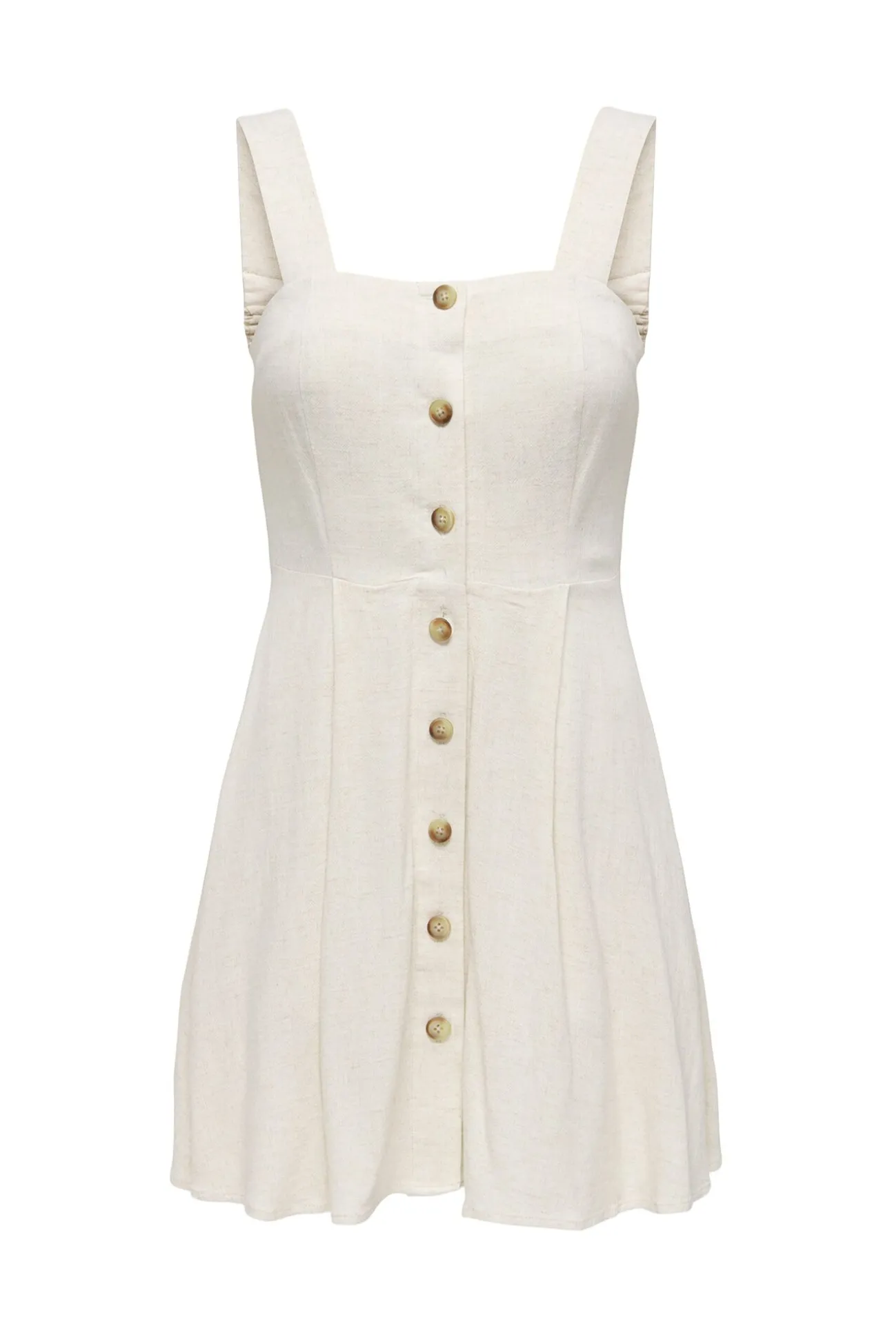 Vestido curto de linho