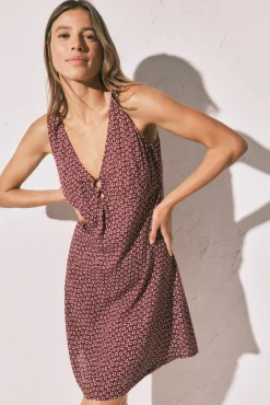 Vestido curto estampado