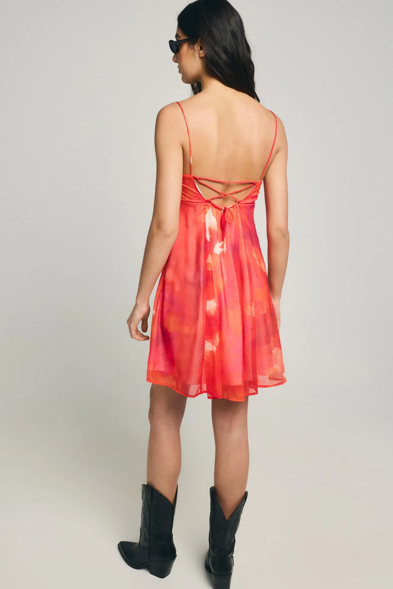 Vestido curto estampado