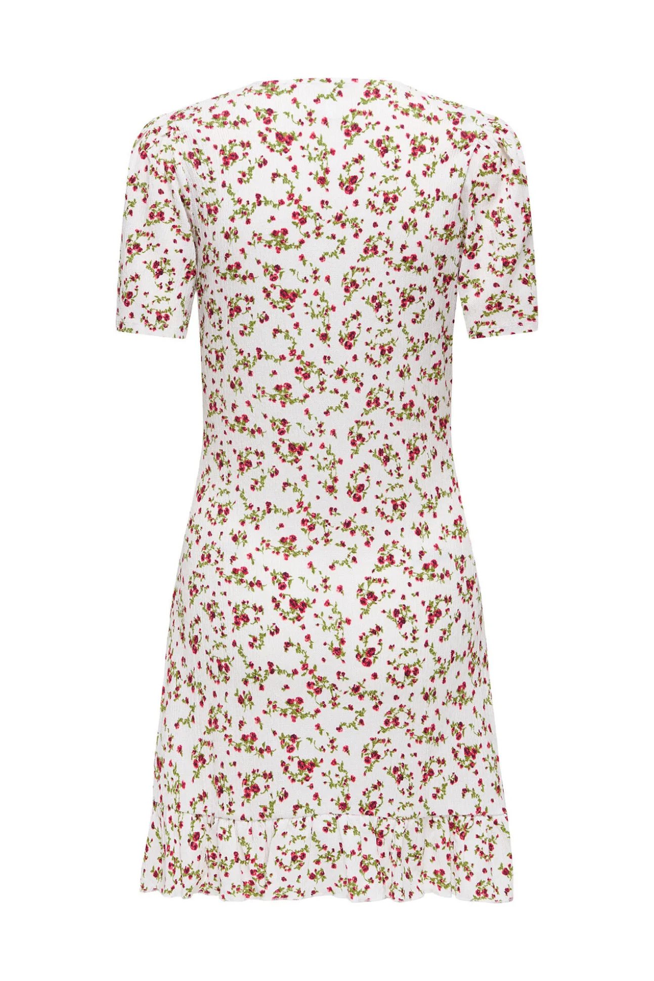Vestido curto estampado floral