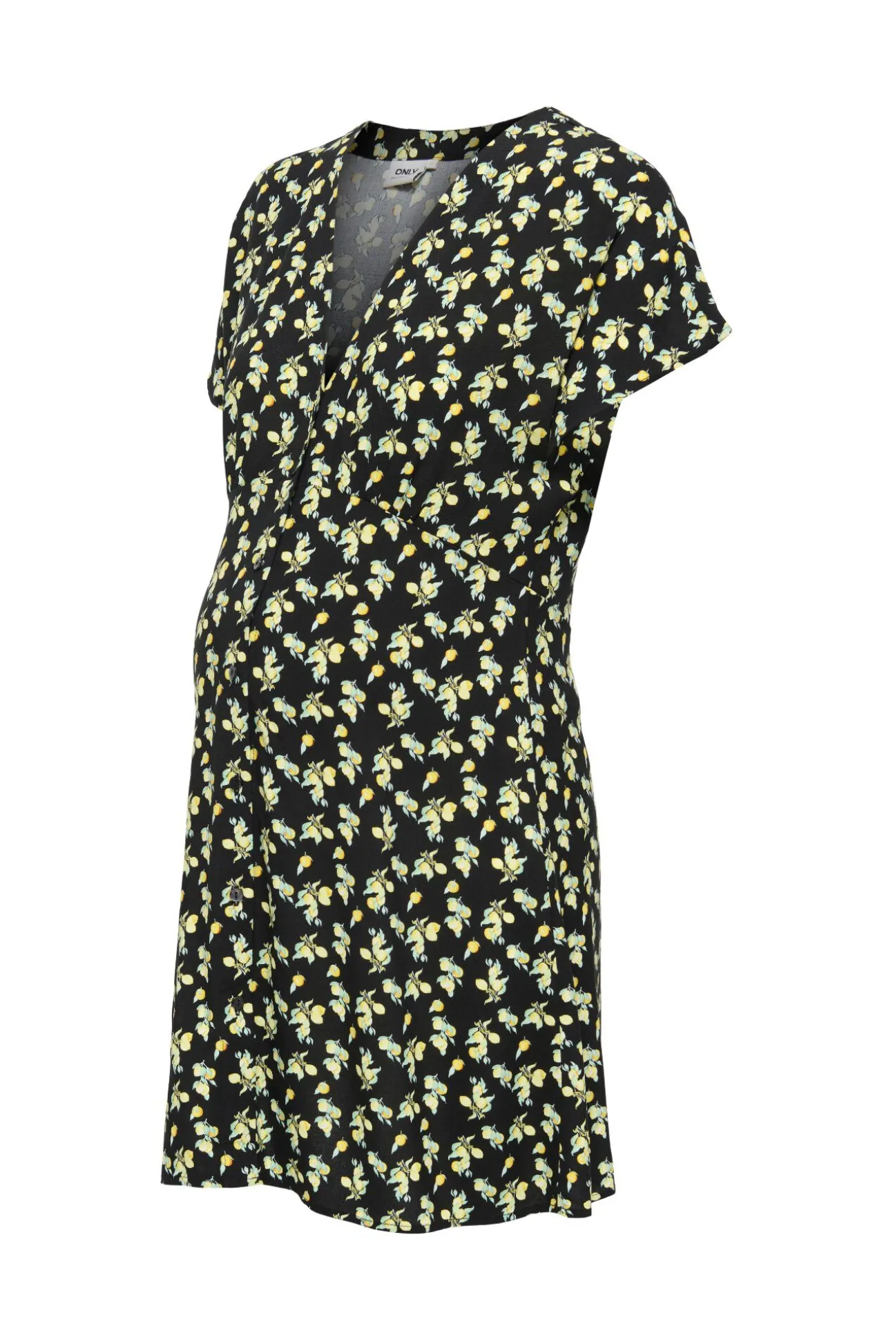 Vestido curto estampado maternity