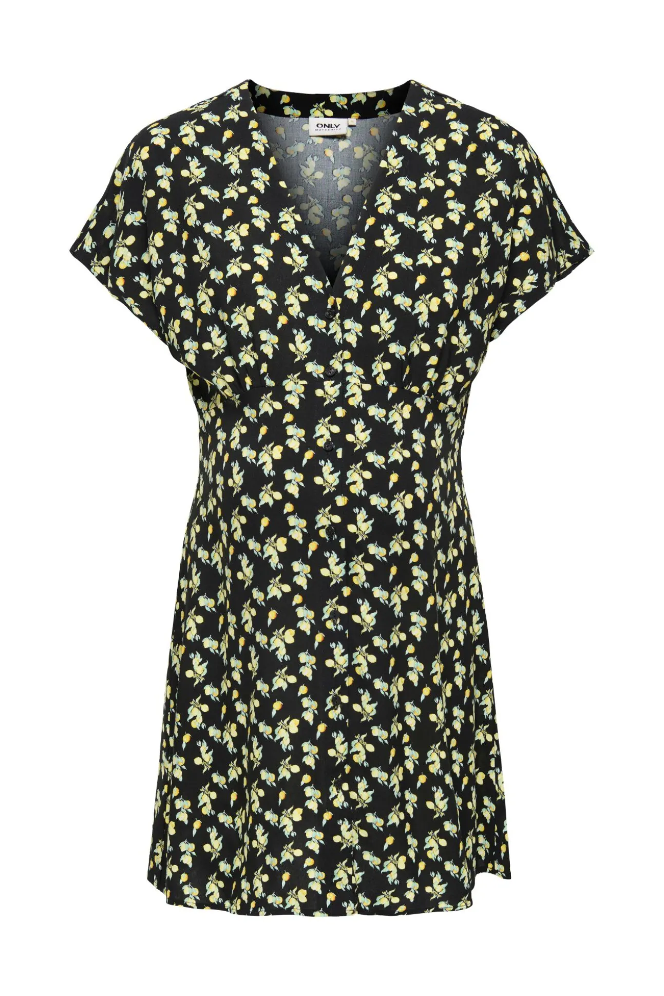 Vestido curto estampado maternity