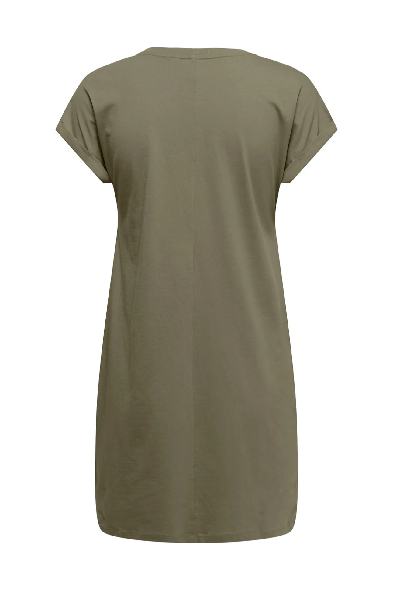 Vestido curto estampado às riscas