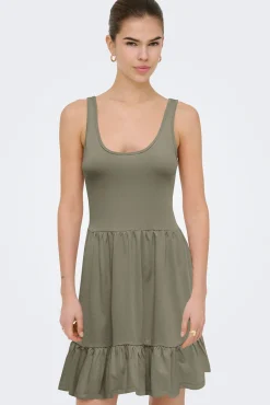 Vestido curto liso
