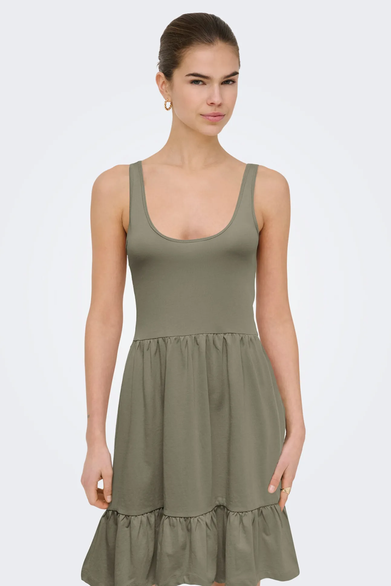 Vestido curto liso