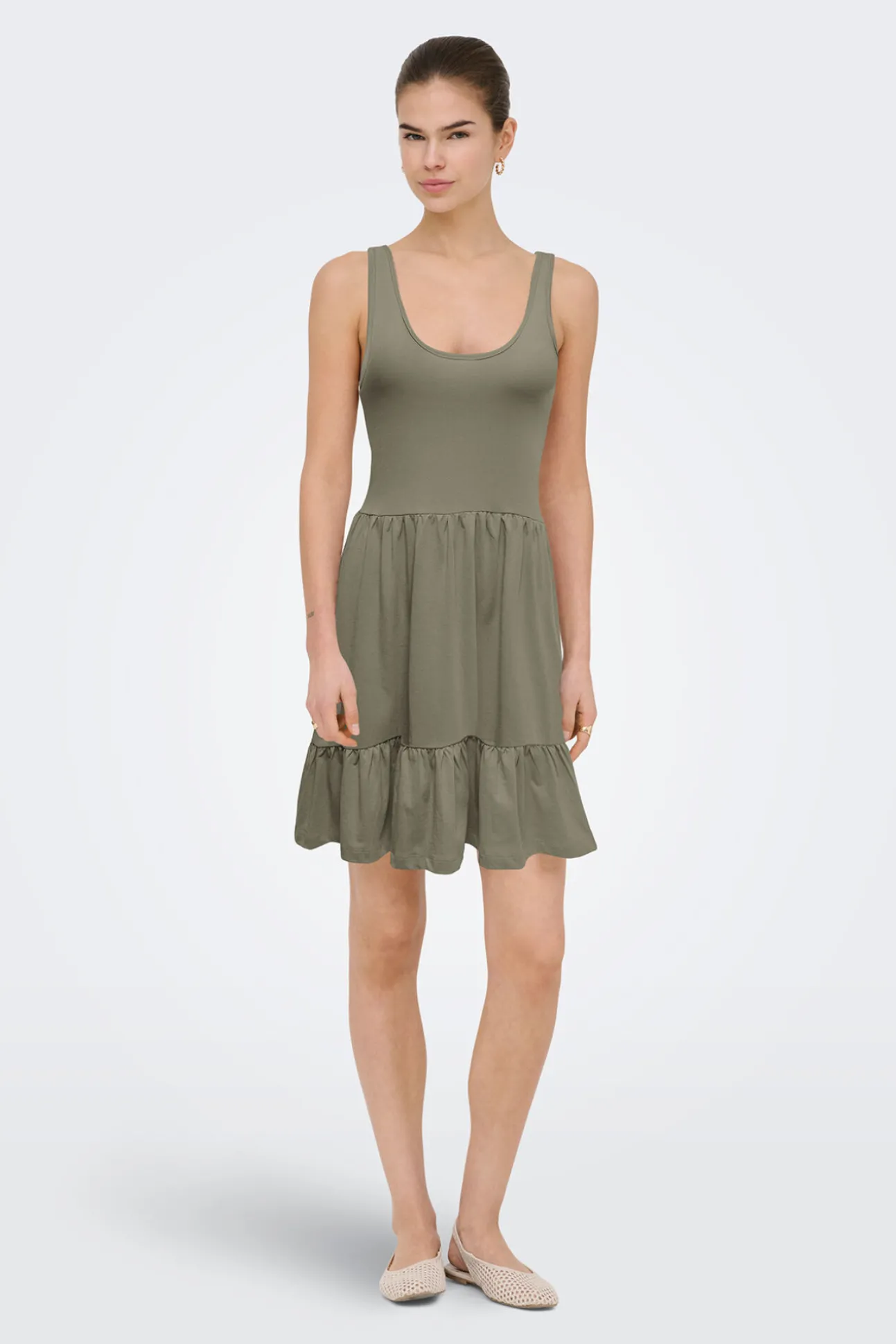Vestido curto liso
