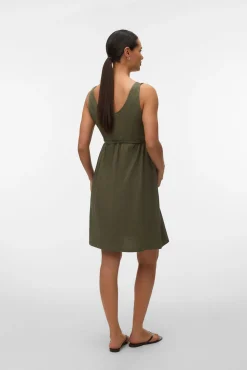 Vestido curto Maternity e amamentação