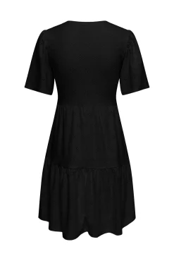 Vestido curto recortado