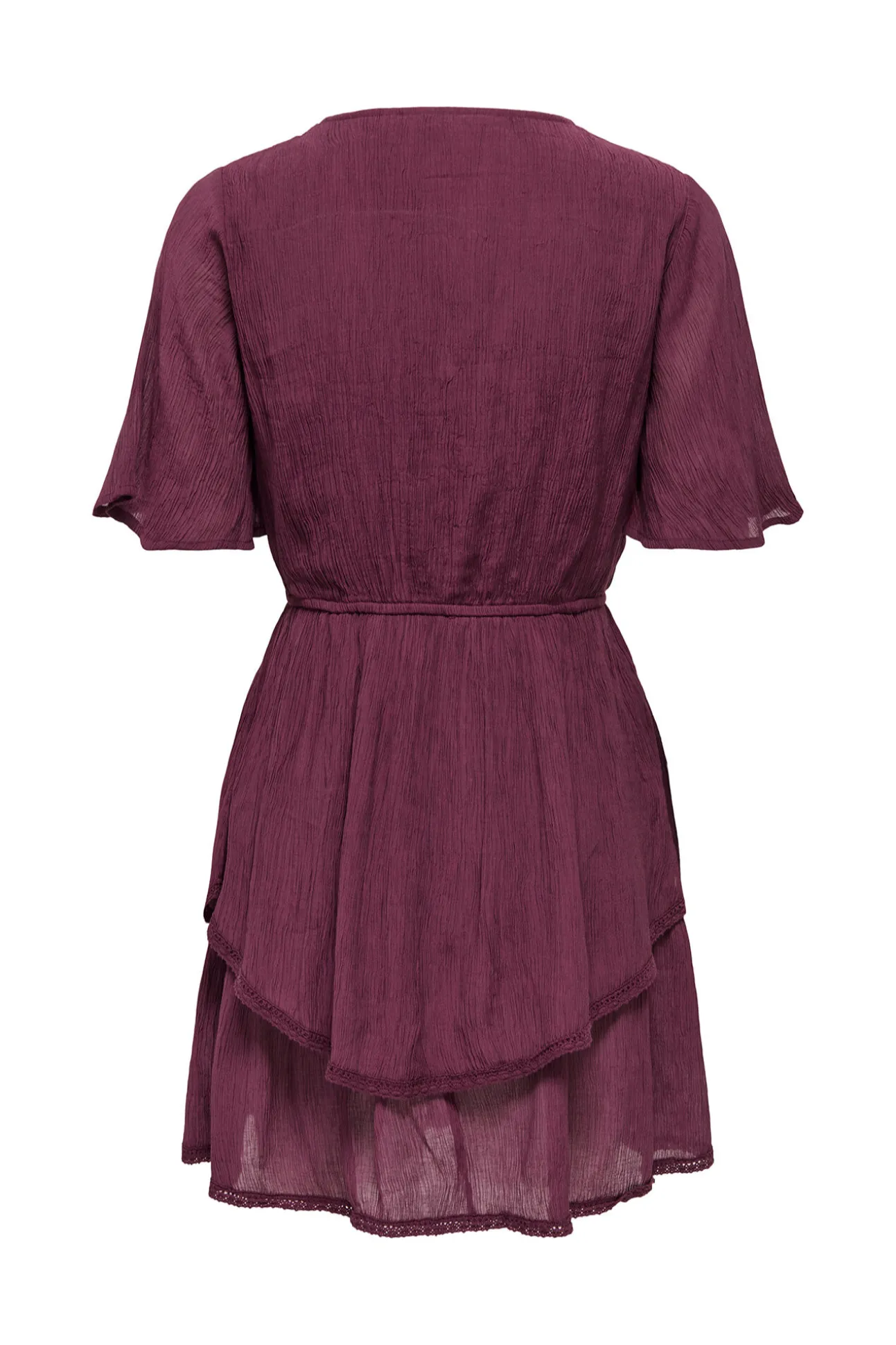Vestido curto texturizado
