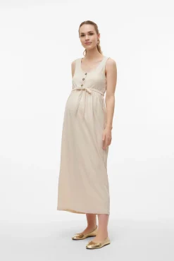 Vestido de alças maternity e amamentação