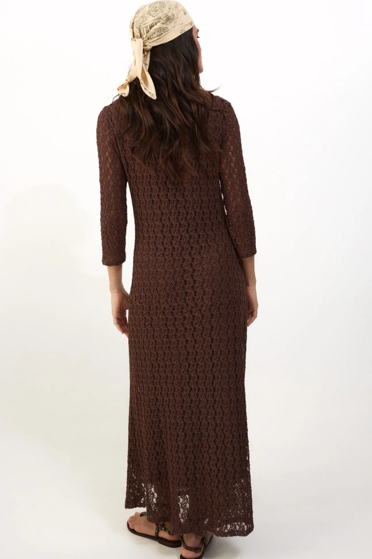 Vestido largo lencero