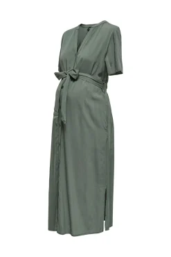 Vestido maternity com cinto