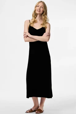 Vestido midi de alças