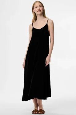 Vestido midi de alças