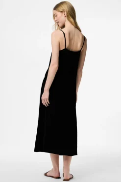 Vestido midi de alças